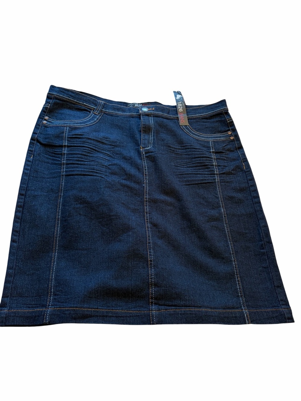 Dark wash 1826 Jeans plus size denim skirt-Size 2X